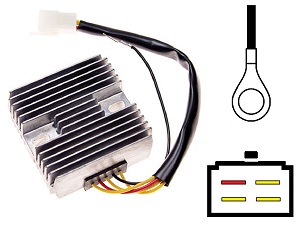 CARR091 - Suzuki LT230 GS650 GS1100 GSX1100 Voltage regulator rectifier (32800-49420 -43400 -34210 -43X51 -471V0)